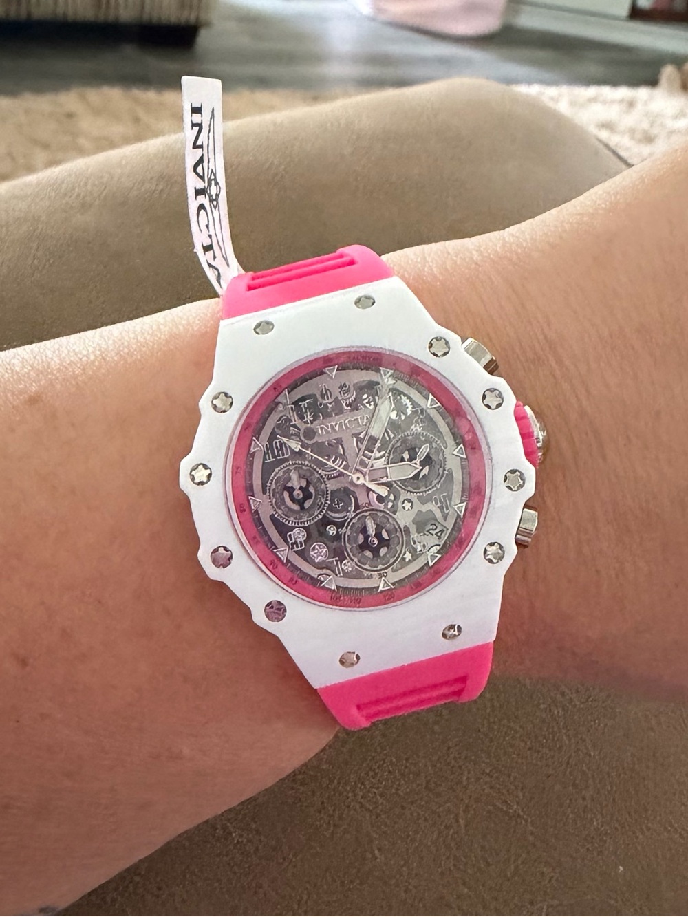 Invicta 41mm skeleton dial Chronograph Watch